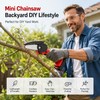 21V Cordless Mini Chainsaw for DIY Wood Cutting – Rechargeable