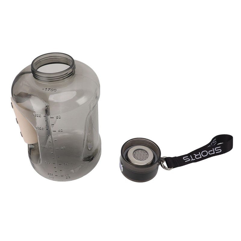Wasserstoff-Wasserflasche, Wasserstoff-Wasserflasche, 1,5 L, Hohe Kapazität, SPE-PEM-Technologie, Waterionizer-Generator, Wasser-Ionisator-Flasche (Grauschwarz)