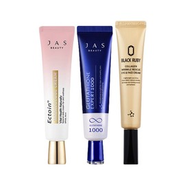 Jasmine Bare Face Cream Pink 30ml + Glutathione Cream 30ml + Collagen Eye Cream 30ml / 쟈스 맨얼굴 크림 핑크 30ml + 글루타치온 크림 30ml + 콜라겐 아이크림 30ml
