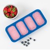 HIC Kitchen Prep-N-Freeze Portion Tray with Lid, Collapsible European-Grade Silicone,