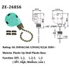 Akahttbn Ceiling Fan Switch Zing Ear ZE-268S6, 3 Speed 4