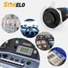 STARELO 5PCS 12mm Latching LED Push Button Switch Mini Round