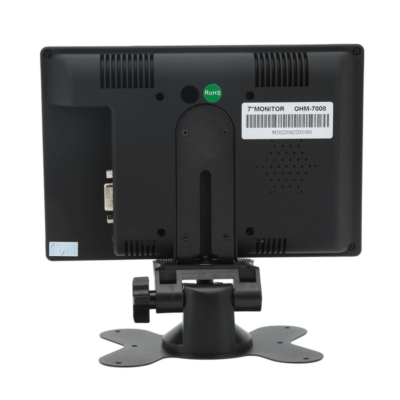 7in TFT LED Monitor VGA AV DC HD Multimedia Interface