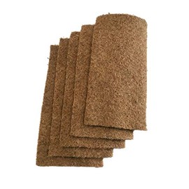 Propagation Mat Made of 100% Coconut, 50 x 25 cm, Approx. 7 mm Thick, Pack of 5, Mat Suitable for Growing Sprouts and Cress (Microgreens), 100% Biodegradable