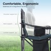 HIGH POINT SPORTS Camping Folding Chair, Heavy Duty Oversized Portable