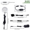 AIBOO Under Cabinet LED Puck Lighting Kit Black Cord with