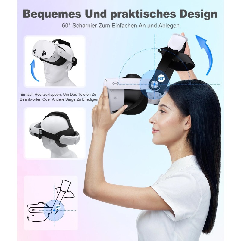 BEBONCOOL For Meta Oculus Quest 3/3s/Quest 2 VR Headset Elite
