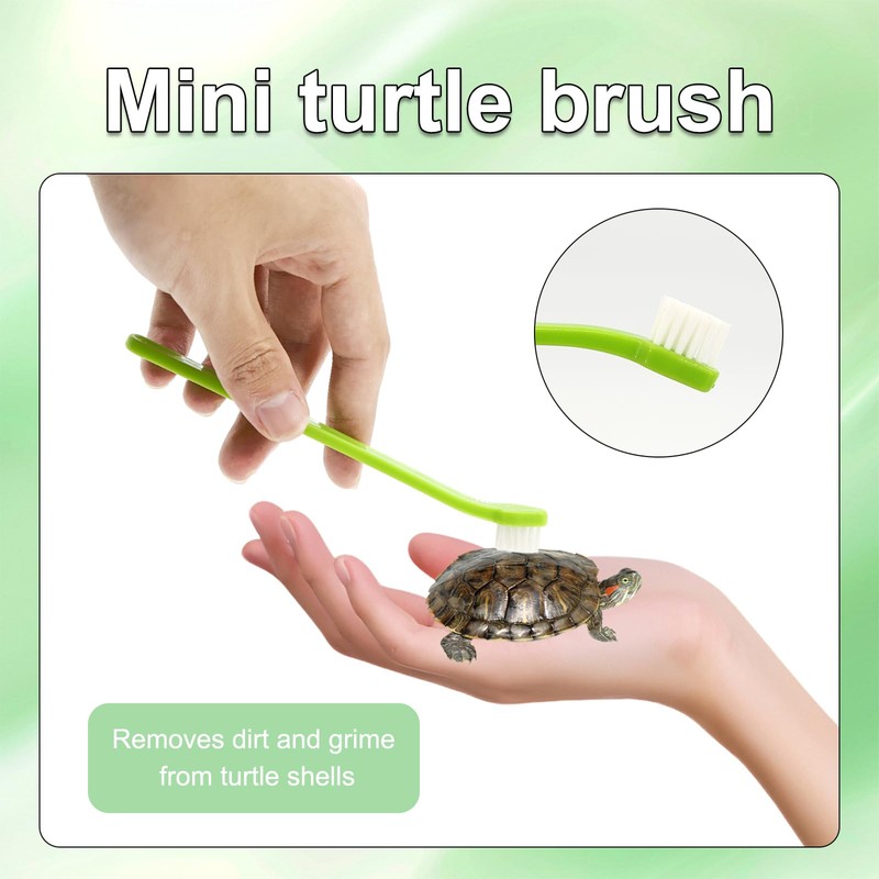 2 Pcs Turtle Brush with Suction Cups, 2 Large Decorative