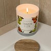 Red Leaf Home Tangerine Lime Jar Candle with Wooden Lid
