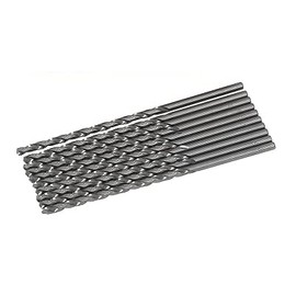 4.0mm x 119mm Silver Ground Long Series Metal HSS Twist Drill Bits Pack of 10