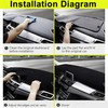 FFIHTY Upgraded Dashboard Mat for 2022-2025 Ford Maverick Polyester Dashboard