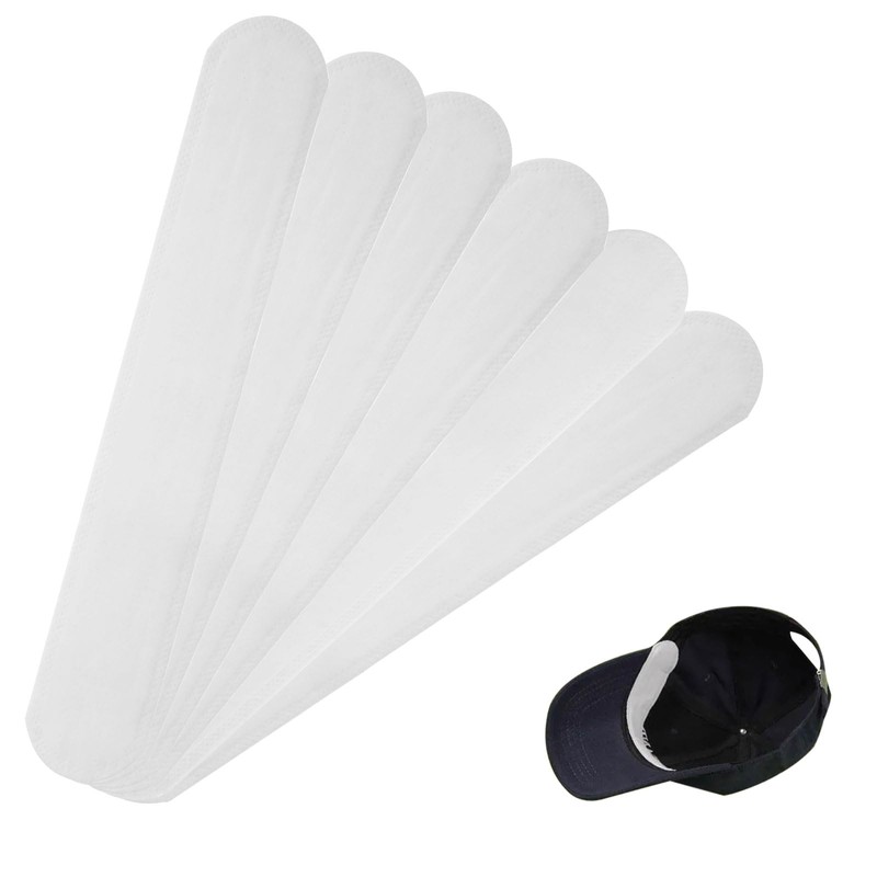 60Pcs Golf Sweat Hat Liner,Hat Sweat Liner Disposable,Golf Absorb Hats