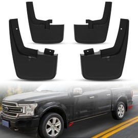 KEWISAUTO Fender Flares Guards for Ford F-150 2015-2020, Front & Rear Mud Flaps Splash Guards for 2015-2020 Ford F150 with Factory Fender Flares Accessories, Replace #FL3Z-16A550-AA, #FL3Z1-6A550-BA
