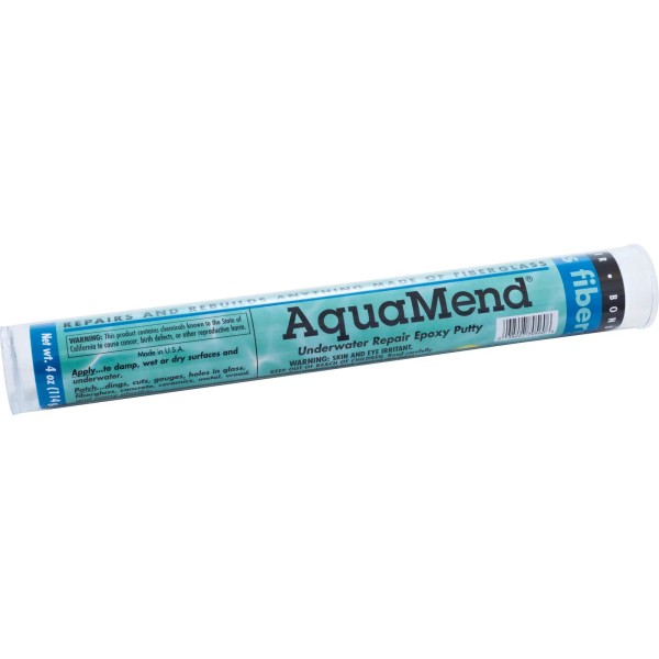 Polymeric Systems Underwater Epoxy Putty, AquaMend, 4oz Stick