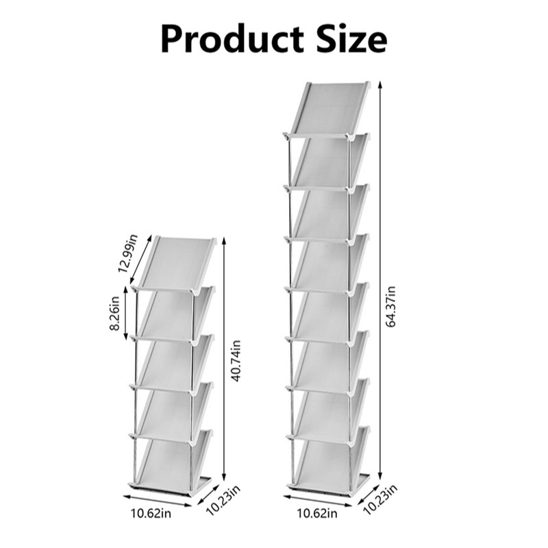 KOCASO Vertical Shoe Rack, 8 Tier Vertical Narrow Tall Shoe