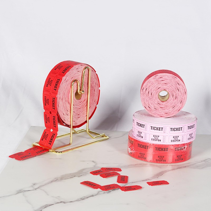 MEELYHOME 1 Roll 1000 Pieces Numbered Raffle Tickets Single Ticket