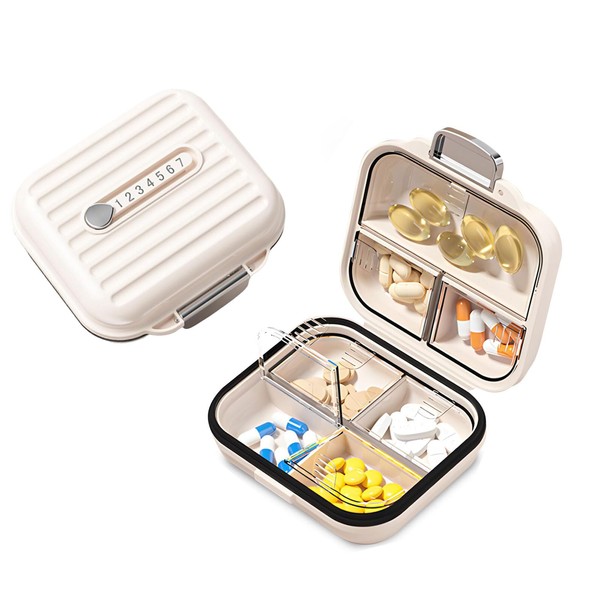 FUYUERO Pill Case, Week, Medicine Case, Travel, Supplement Case, Portable,