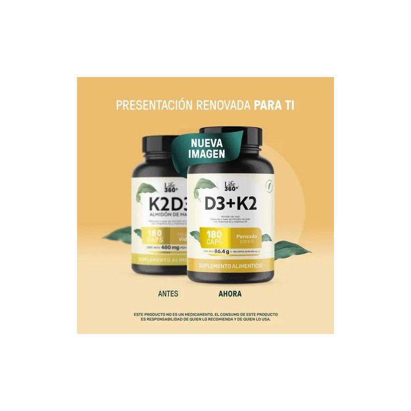Vitamina 180 Cápsulas Life 360