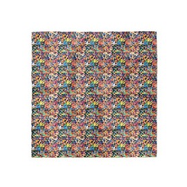 Lunarable Geometric Headscarf, Pixel Art Pattern Digital, Hijab Scarf, 21" X 21"