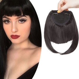 Clip in Pony Hairpiece, Extensions, Fringe, One Piece, Front Hair Extension, As Smooth As Human Hair