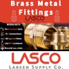 LASCO 17-6751 1/4-Inch Female Flare by 1/4-Inch Compression Brass Adapter