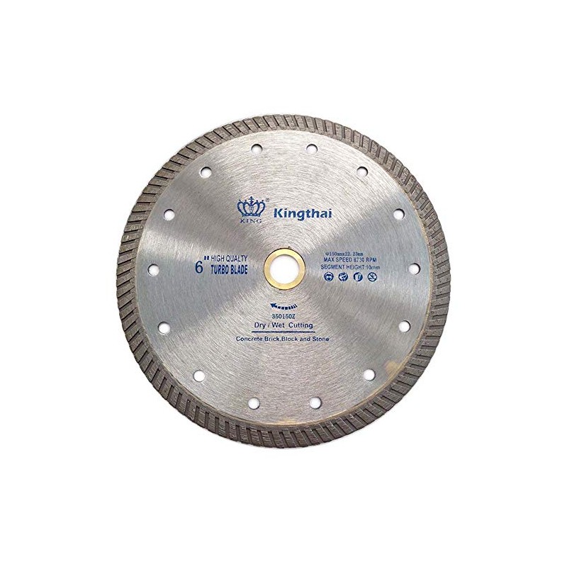 Kingthai 6" High Performance Turbo Rim Diamond Blade for Granite