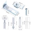 sourcing map Bifold Door Fitting Repair Kit, 2-Pack Bi-fold Sliding