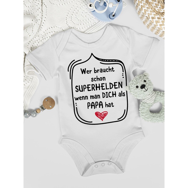 Baby Bodysuit for Father's Day “Wer braucht Schon Superhelden wenn