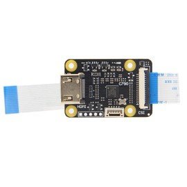 Geekworm Hdmi in Module for Raspberry Pi, Hdmi to CSI-2 C790, Hdmi Input TC358743 Supports up to 1080p60fps Video & Audio Supported Compatible with Raspberry Pi 5/ 4B/3B+/3B/Pi Zero/W/2W/CM4