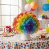 Peluca Afro De Colores China Payaso Fiesta Payasito