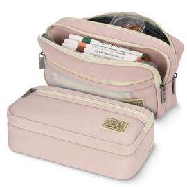 Estuche para Lpices de Gran Capacidad para Uso Mltiple,Estuche para Lpices con 3 Compartimientos Tela Oxford Organizador de Papelera para el Trabajo  