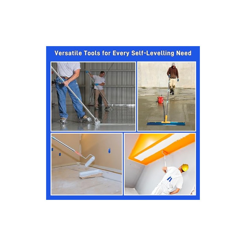 Self Leveling Cement Tool Kit- Epoxy Floor Tool Kit Includes