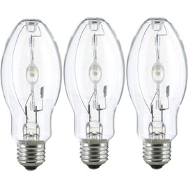Bluex Bulbs (3 Pack) MH50/U/MED 50W Metal Halide Bulb ED17 Medium Base Clear