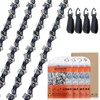SAVIOR Pack of 4 1910V6-4 Chainsaw Chains for Makita Cordless