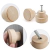 FYSL Wood Drawer Knobs 12 PCS Wood Knobs with Screws,