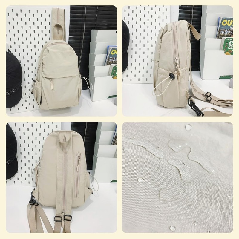 Neueins Backpack Body Bag, 2-Way Functional, Multiple Pockets, Unisex, Crossbody