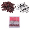 Mikinona 1set Nail Polishing Tool Set Manicure Kit Frosted Red