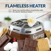 Nostalgia Indoor Electric Stainless Steel S'mores Maker with 4 Compartment