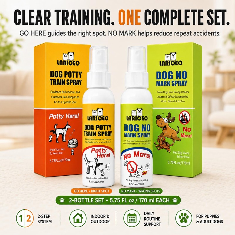 LARICEO 5.57oz for Pads, Carpet, Lawn and Crates, Dog Potty