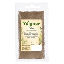 Wagner Gewürze - Pepper Black Ground | 40 g in Bag