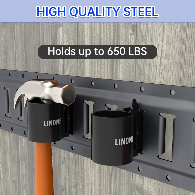 Linone 6 Pack E-Track Tool Holders, E Track Heavy Duty