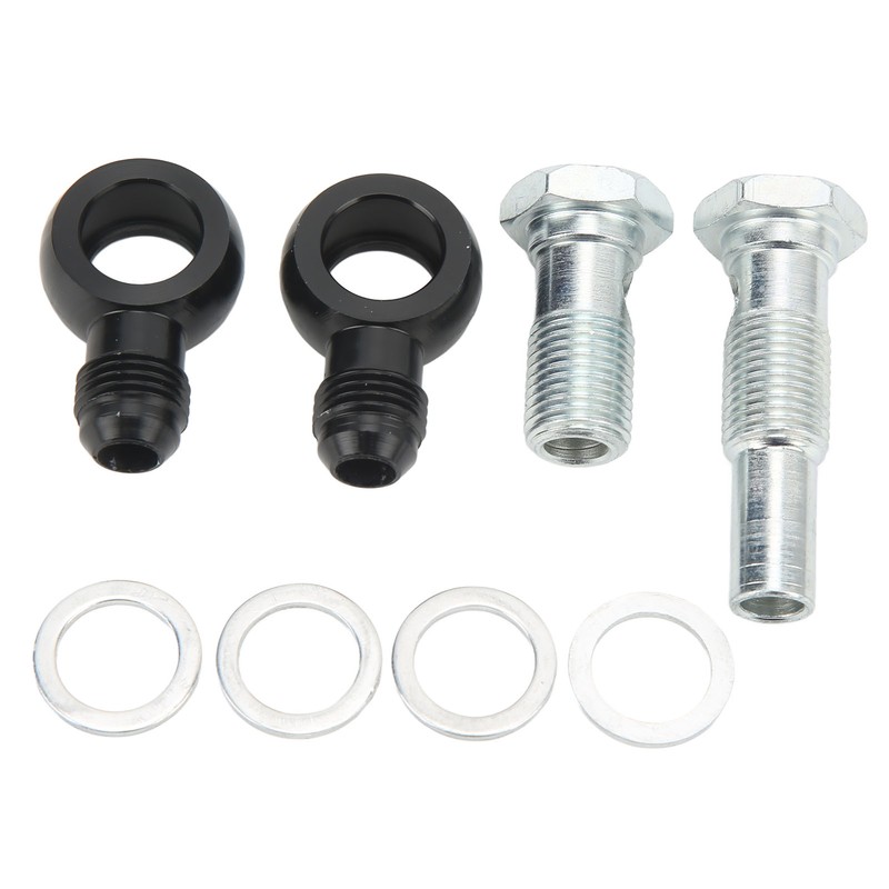 Transmission Oil Cooler Banjo Fitting Kit AN6x1/4NPSM Aluminum Alloy for