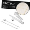 Operitacx 2 Sets Stainless Steel Caulking Tool Kit Concrete Finishing