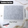 Hoappa 8-Pack Furniture Felt Pads 1/5" Thick Self-Stick Heavy Duty