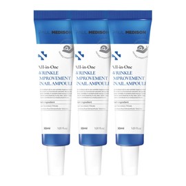 Polmedicine All-in-One Wrinkle Improvement Snail Ampoule 30ml x 3 / 폴메디슨 올인원 주름개선 달팽이 앰플 30ml 3개