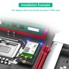 M.2 Key B to A+E Adapter with Nano SIM Card