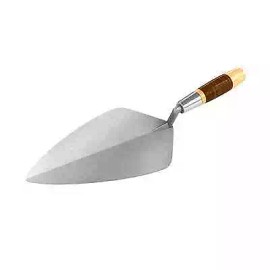 Bon Pro Plus 10" Wide London Pro Carbon Steel Brick Trowel Leather Handle