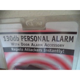 Super Personal Alarm - 3 in 1 130db Personal Alarm With Light and Door Accessory