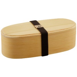 Nagao Magewappa Slim 2-Tier Lunch Box, Natural, FH22W