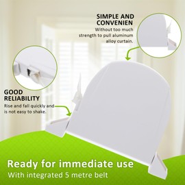 JOZMMZEOOA Surface Mounted Belt Winder Automatic Threading Electric Roller Shutter 180° Rotatable Belt Winder White Roller Shutter Belt Winder Surface-Mounted Selve, for Roller Shutter Belt 14 mm